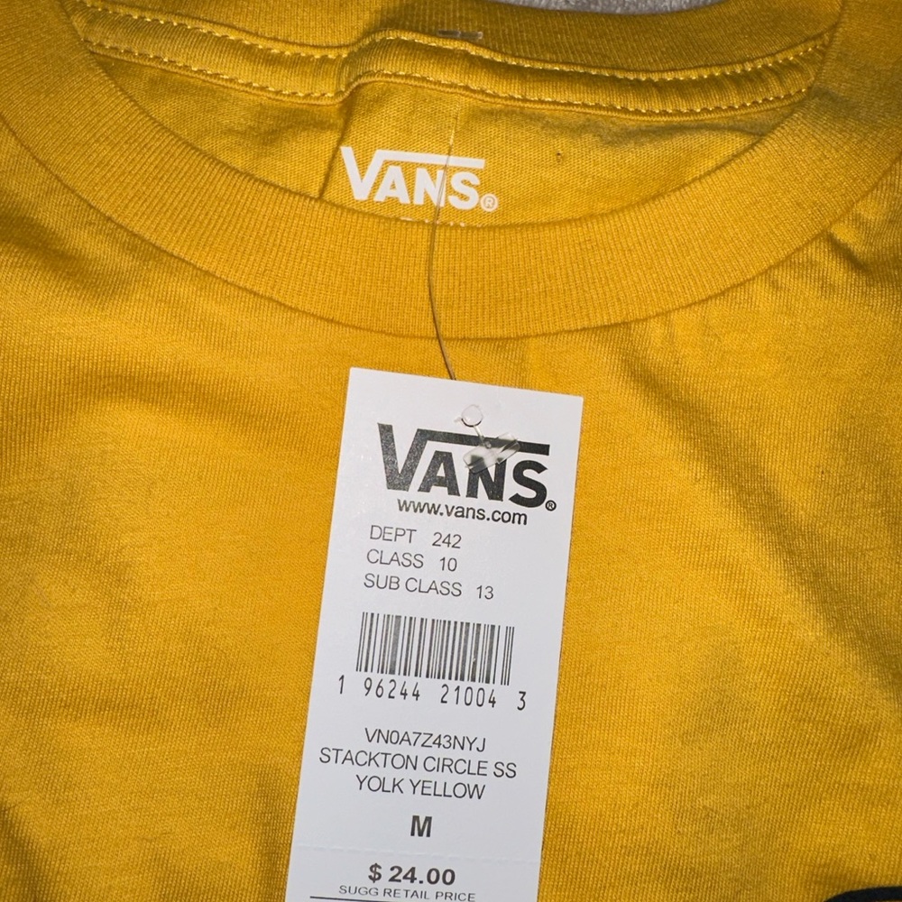 Vans Yellow “Off the wall” Logo Graphic tee